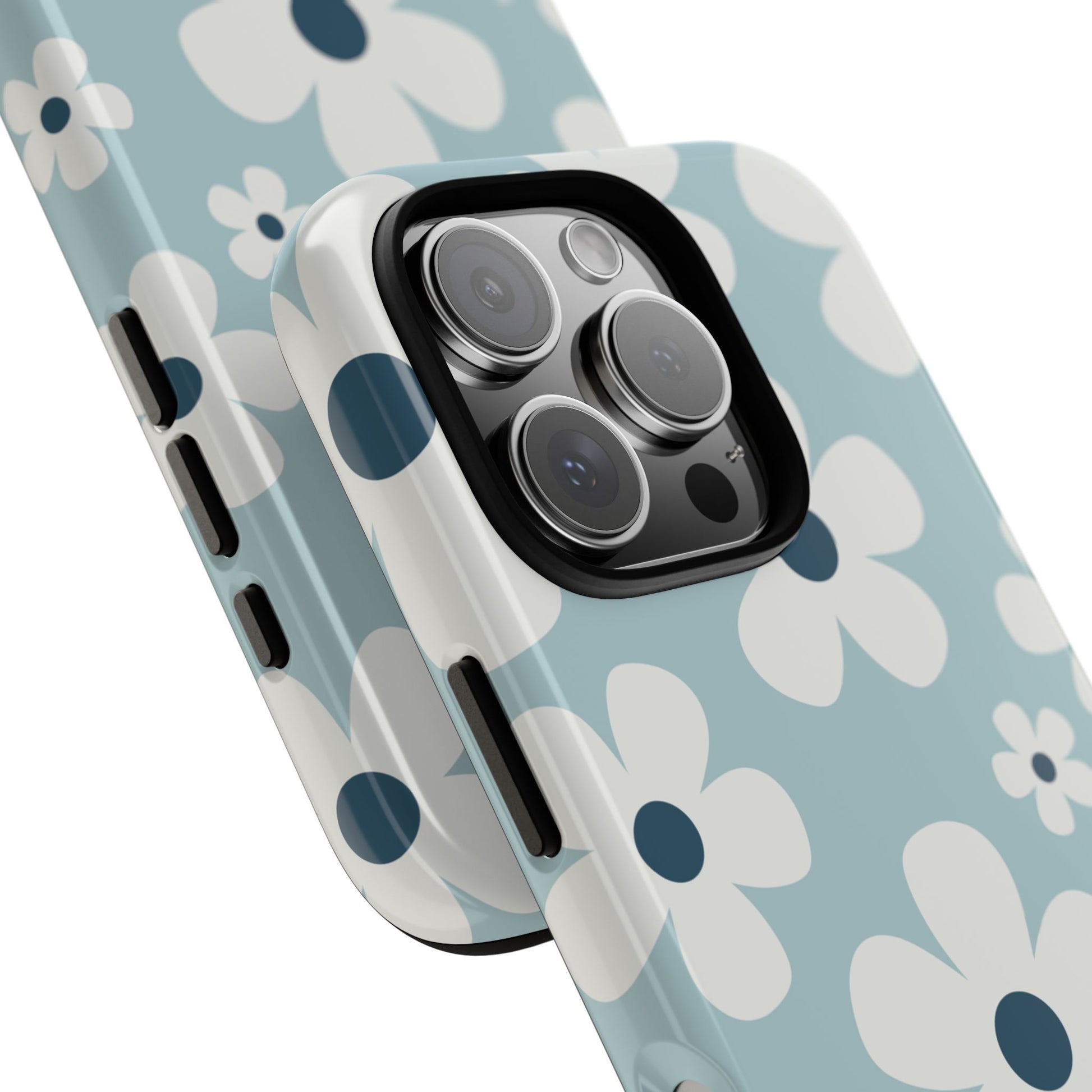 Phone Case - Cute Light Blue Daisy Pattern Phone Case