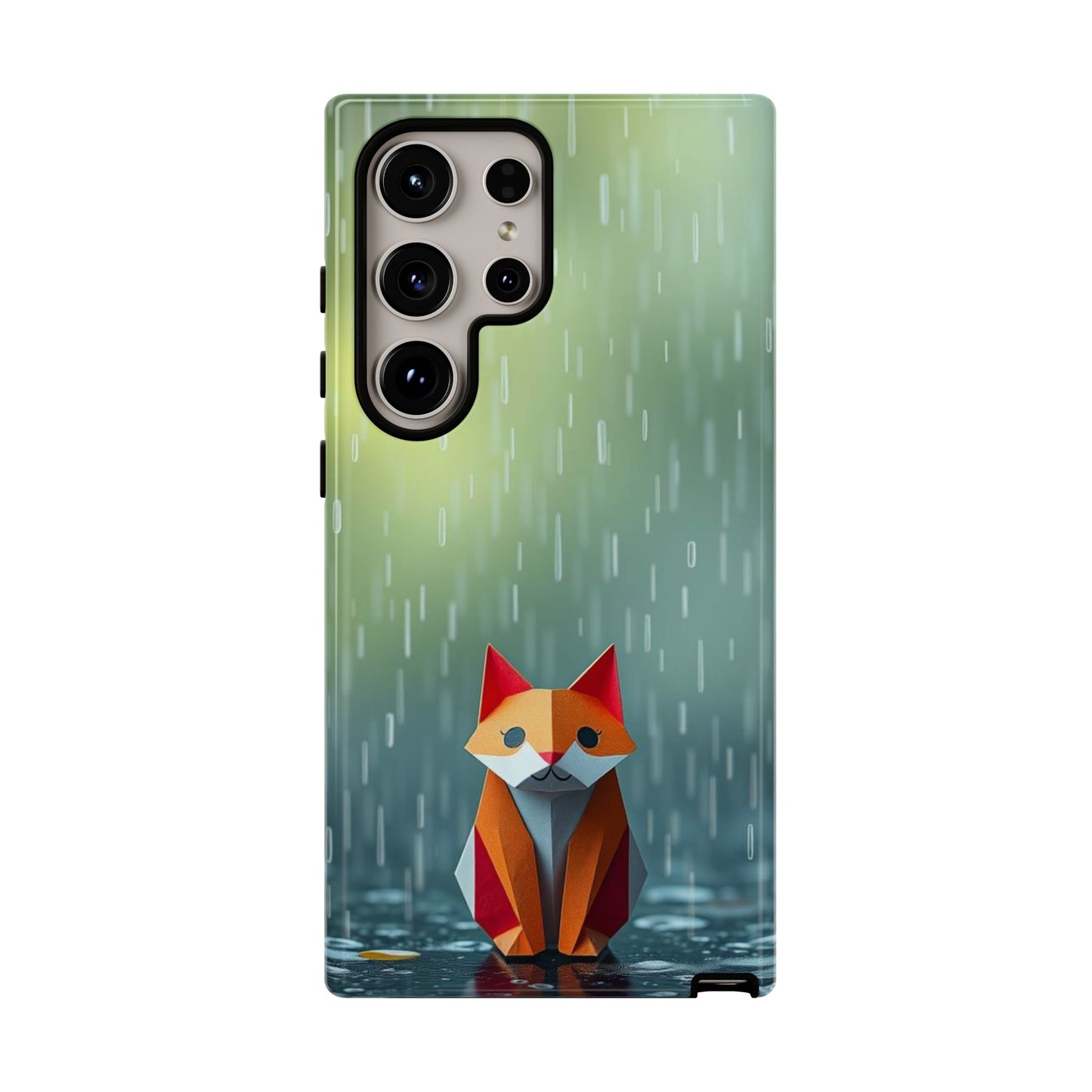 Origami 'Soggy Fox' Design Phone Case