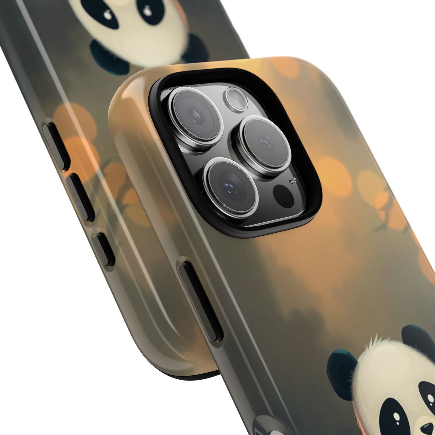 Cute Gothic Panda Design Phone Case