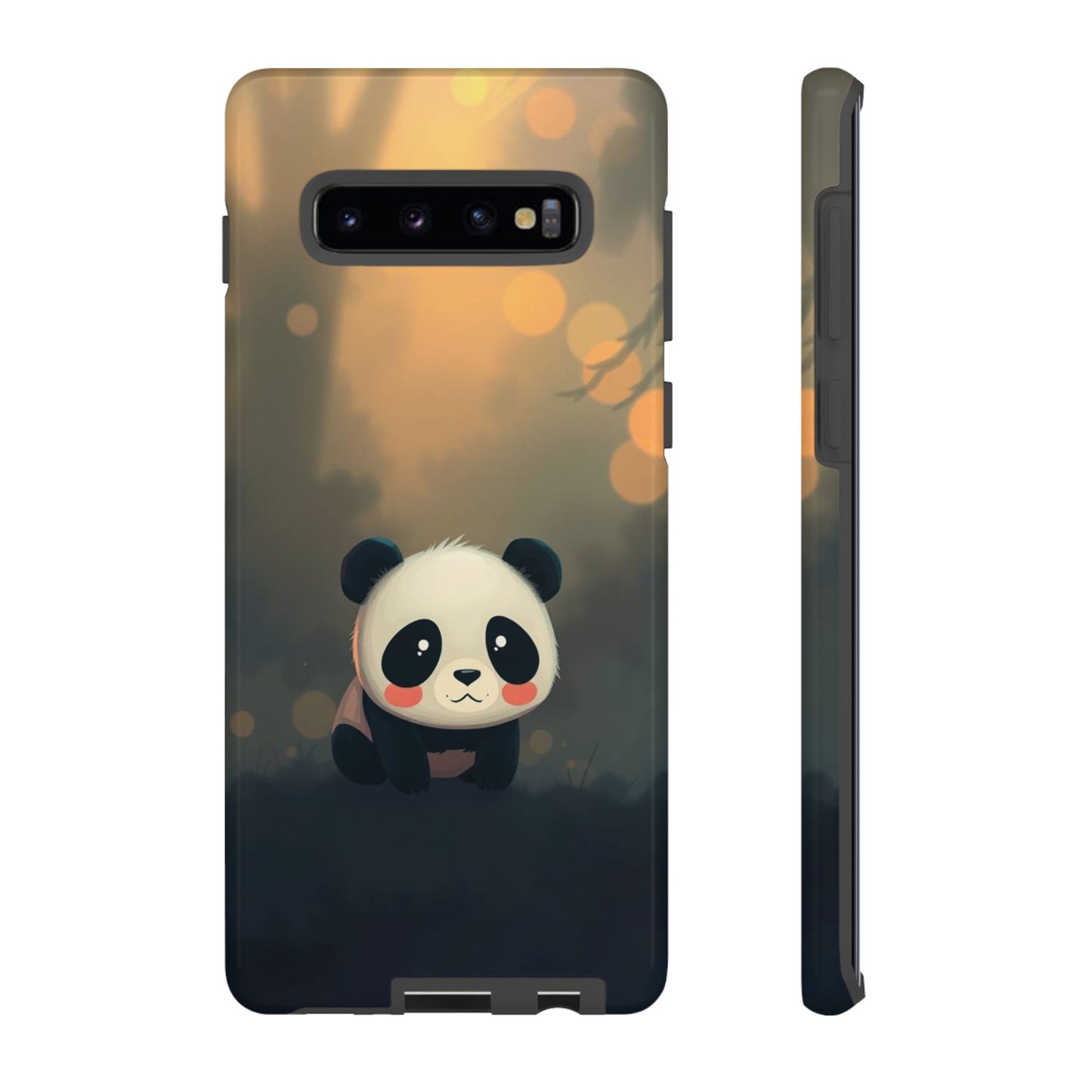 Cute Gothic Panda Design Phone Case