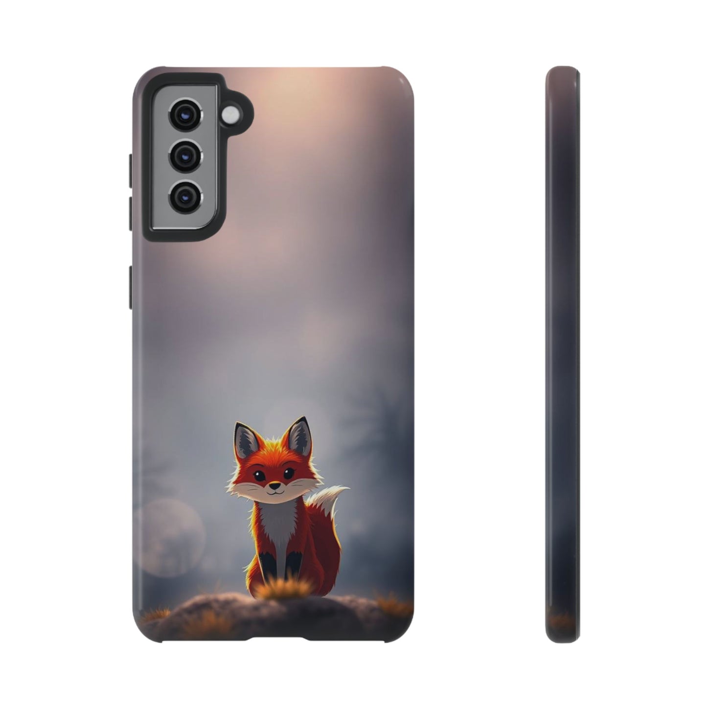 Cute Gothic Fox Design Phone Case