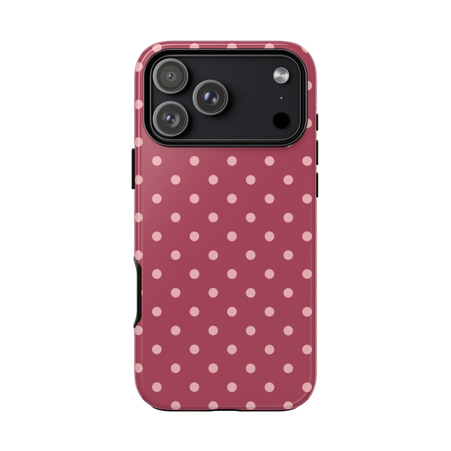 iPhone 17 Pro Max / Glossy Phone Case - ’Pink Dot Pattern’ Phone Case