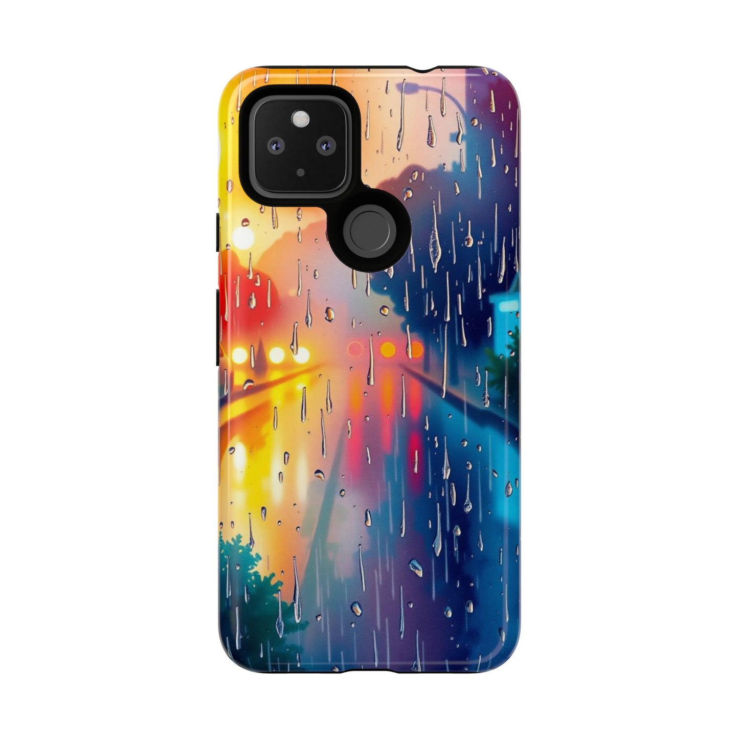 Electric Rain Watercolour Design Phone Case