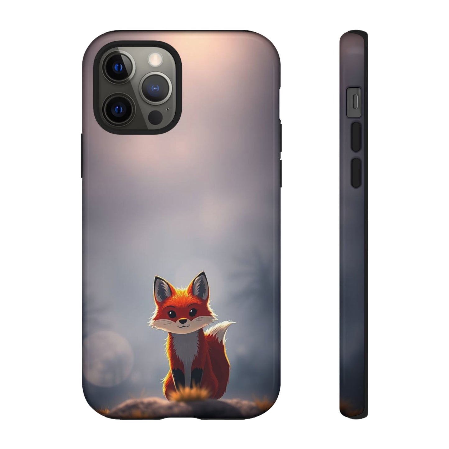 Cute Gothic Fox Design Phone Case