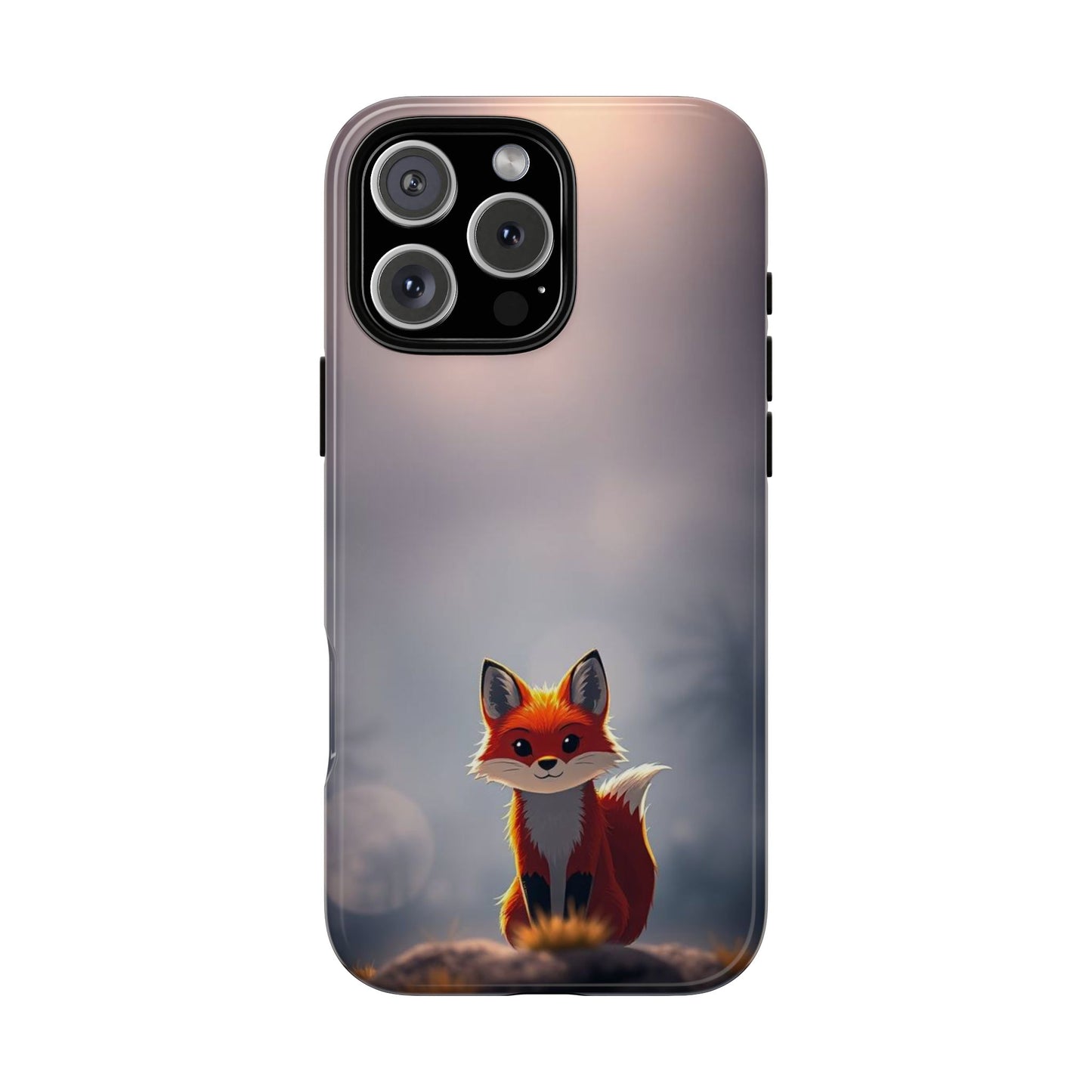 Cute Gothic Fox Design Phone Case