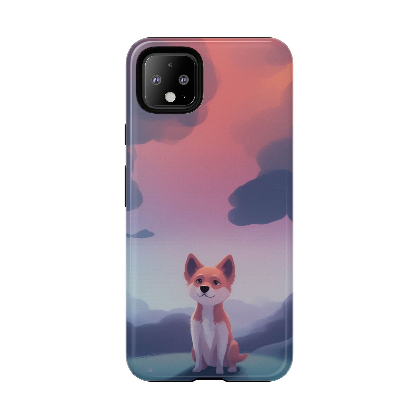 Cute Dog & Cloud Design Phone Case