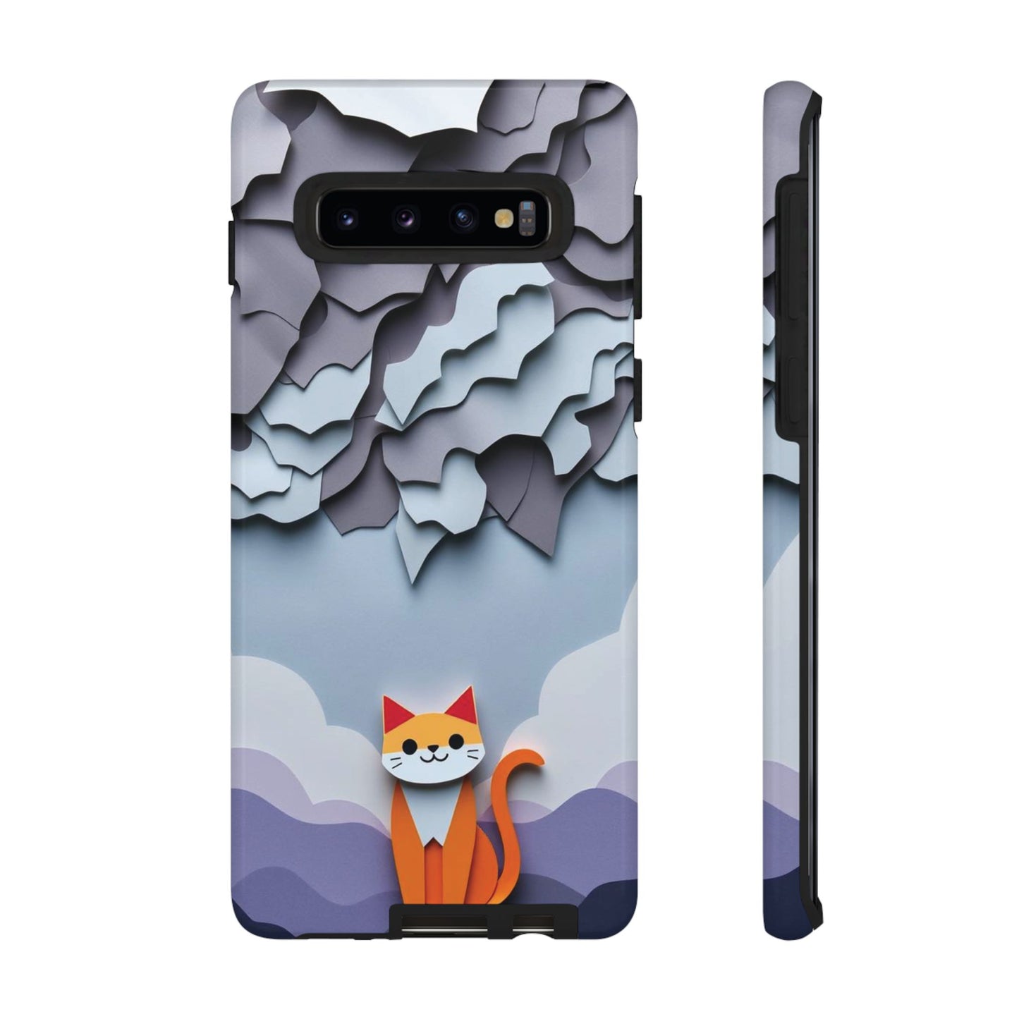 Papier-mâché Cat Design Phone Case