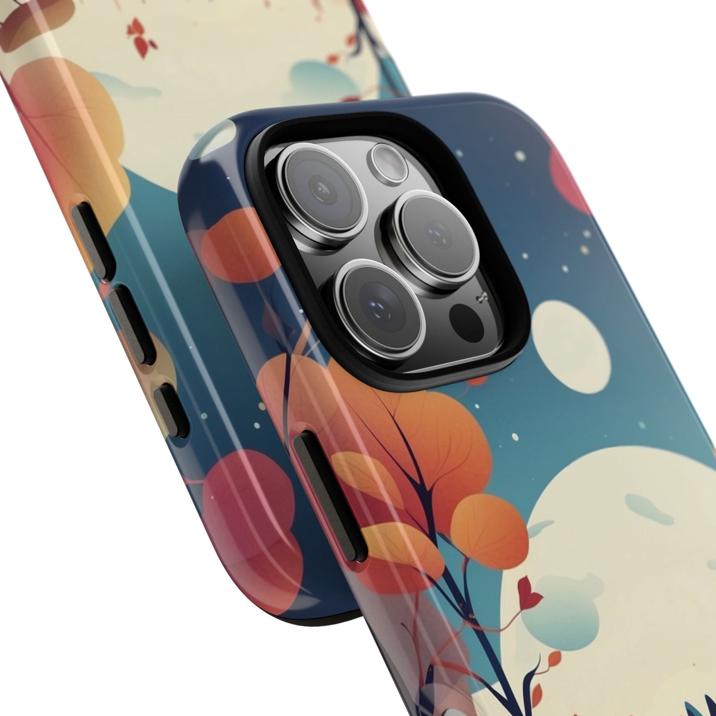 Stylised Blue Hare Design Phone Case
