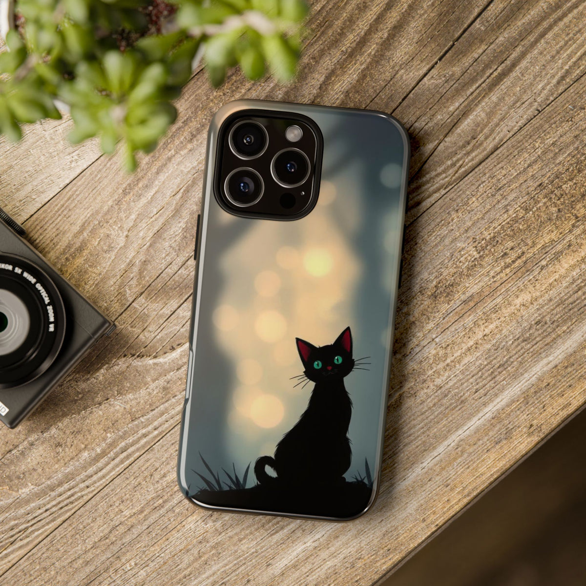 Gothic Cat Design Phone Case - Multicolor Phone Case