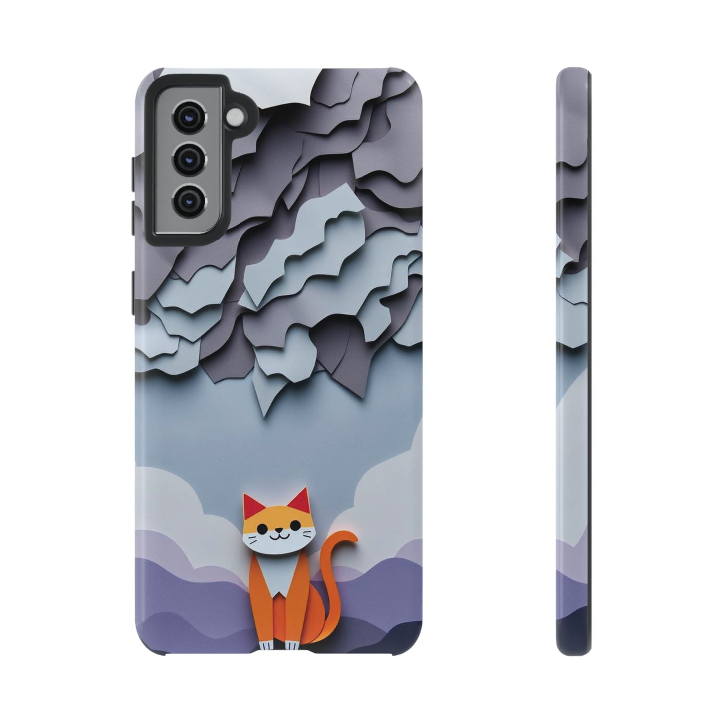 Papier-mâché Cat Design Phone Case