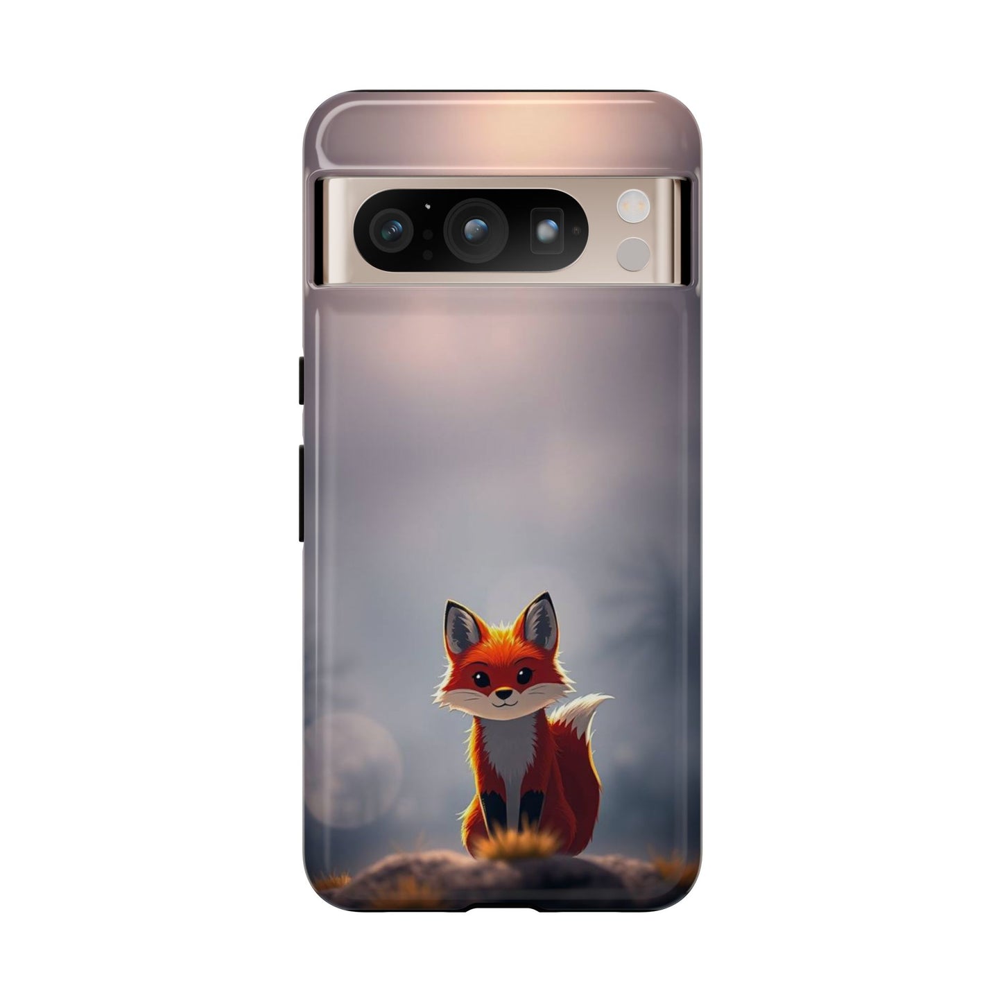 Cute Gothic Fox Design Phone Case