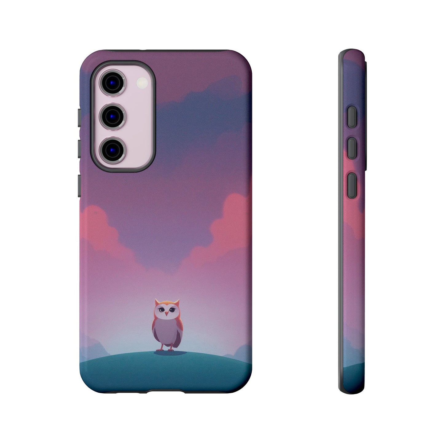 Watercolour Owl & Cloud Design Phone Case