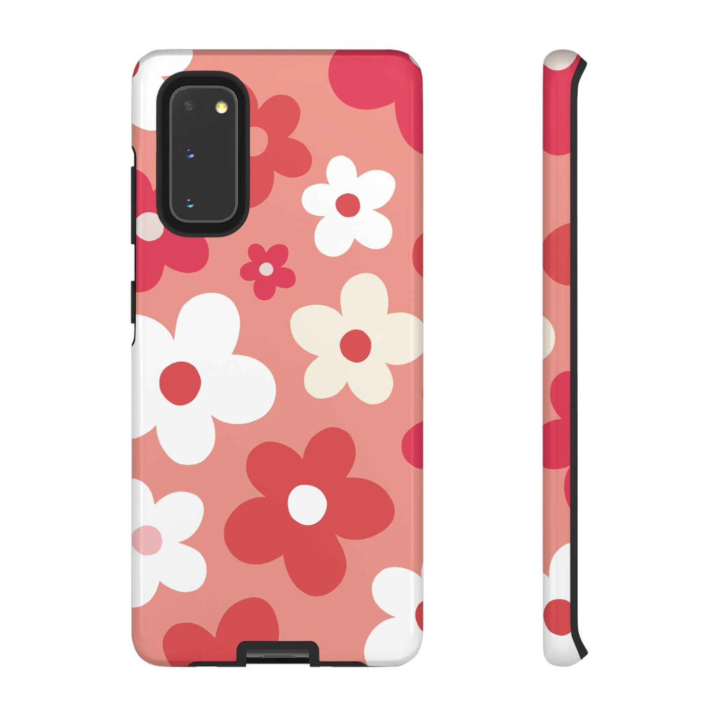 Samsung Galaxy S20 / Glossy Phone Case - ’Pink Daisy Pattern’ Phone Case