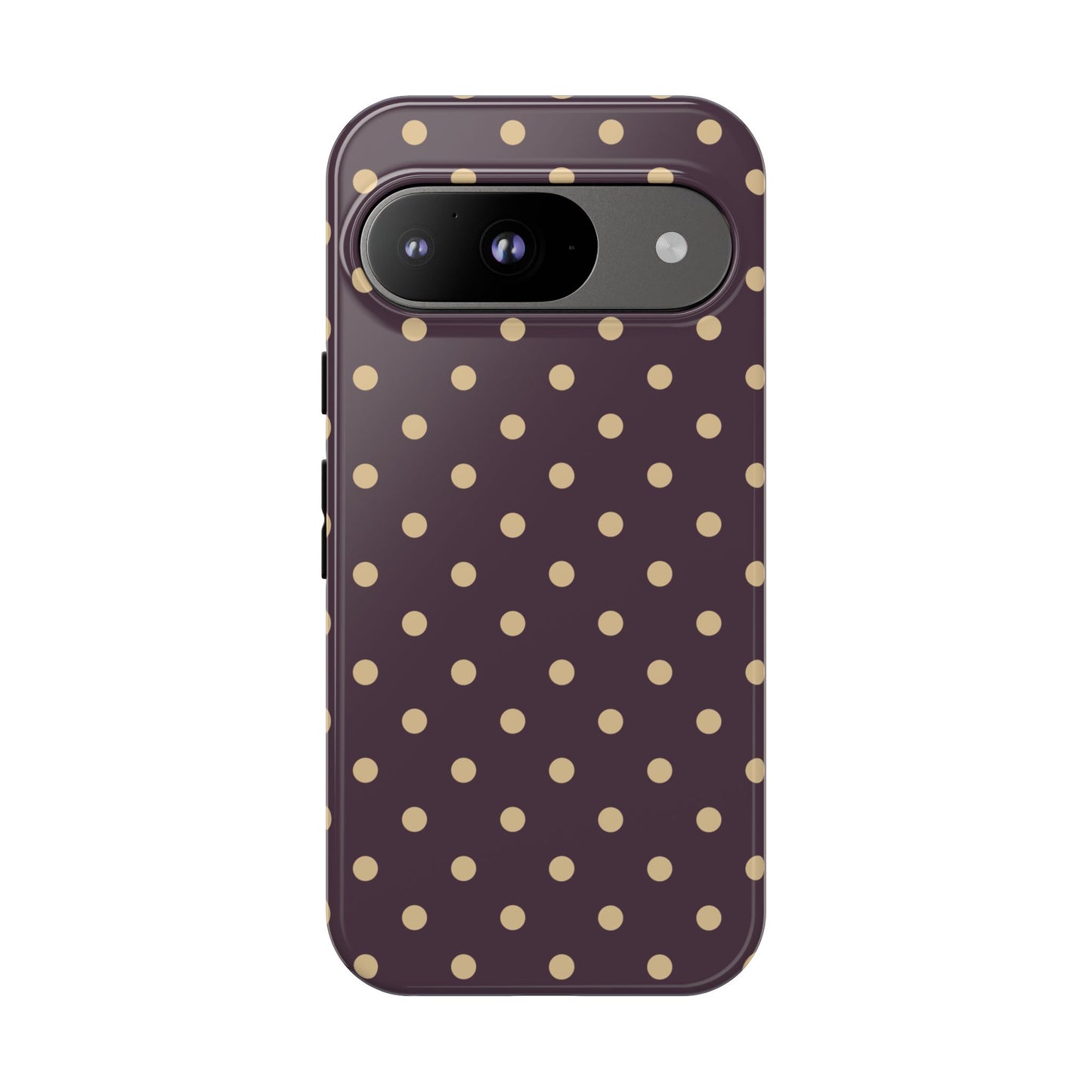 Purple with Yellow Dot Pattern Phone Case