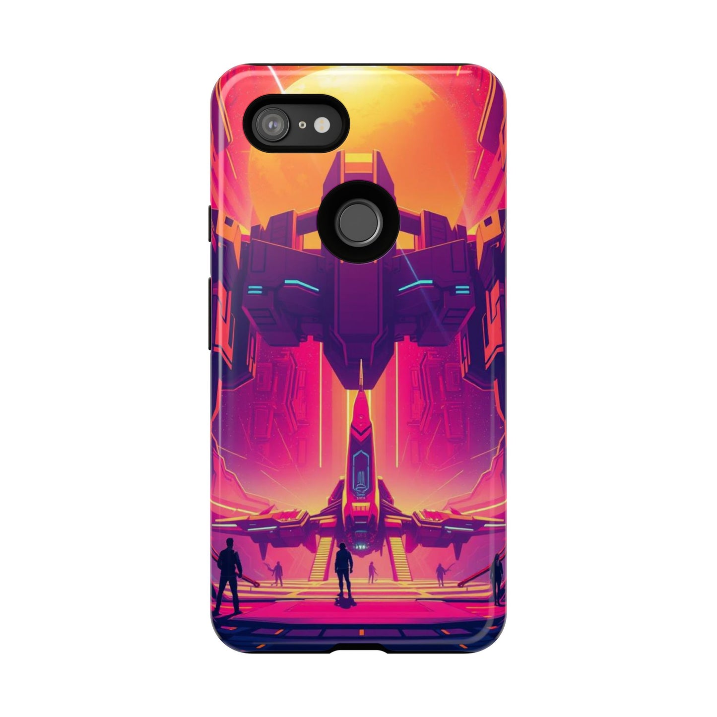 Alien Landing Pad Design Phone Case