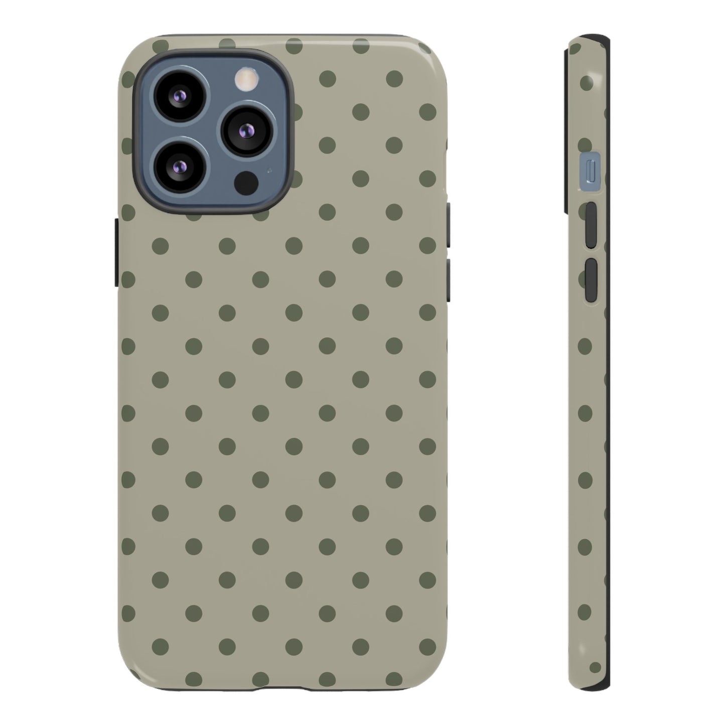 Green & Dark Green Dot Pattern Phone Case