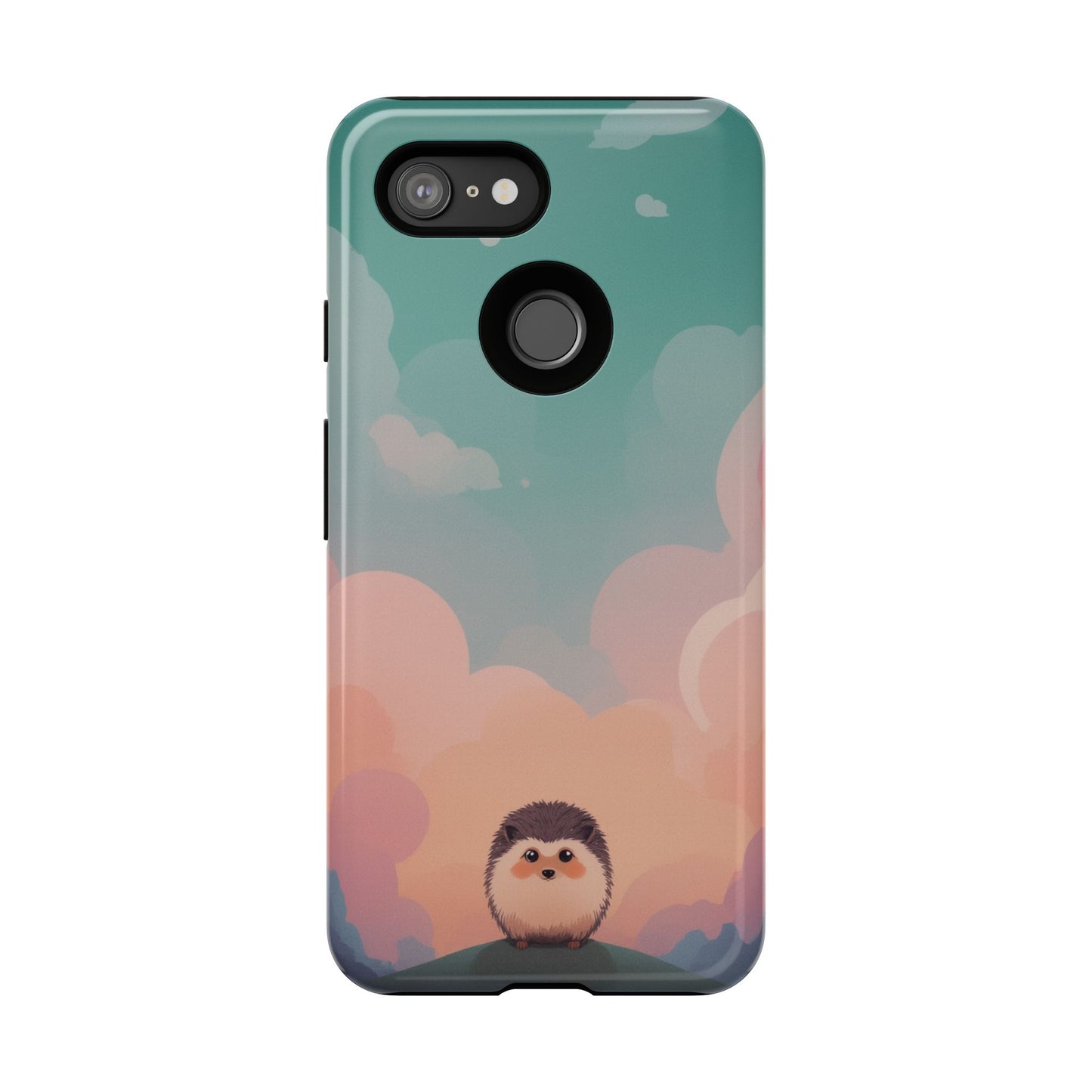 Cute Hedgehog & Cloud Design Phone Case