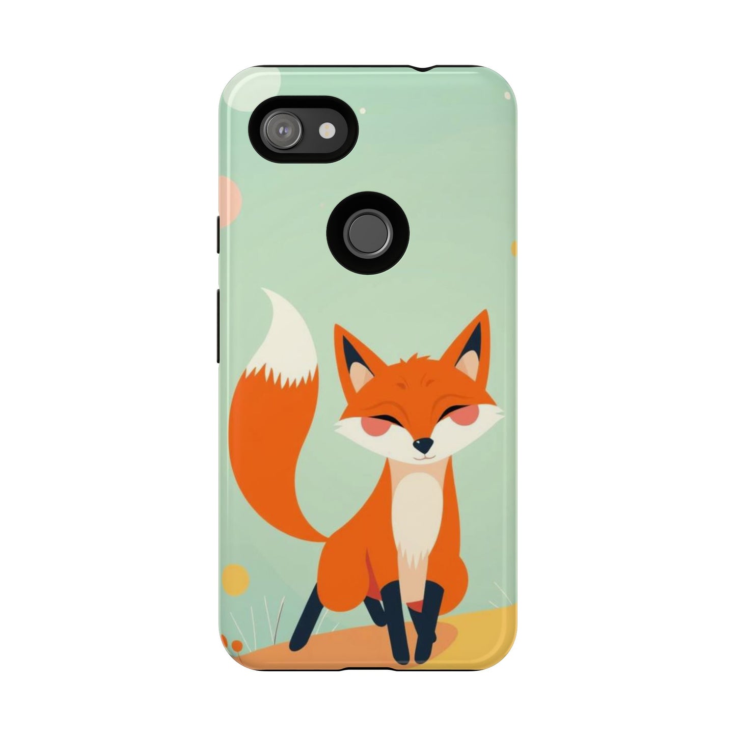 Happy Fox Design Phone Case