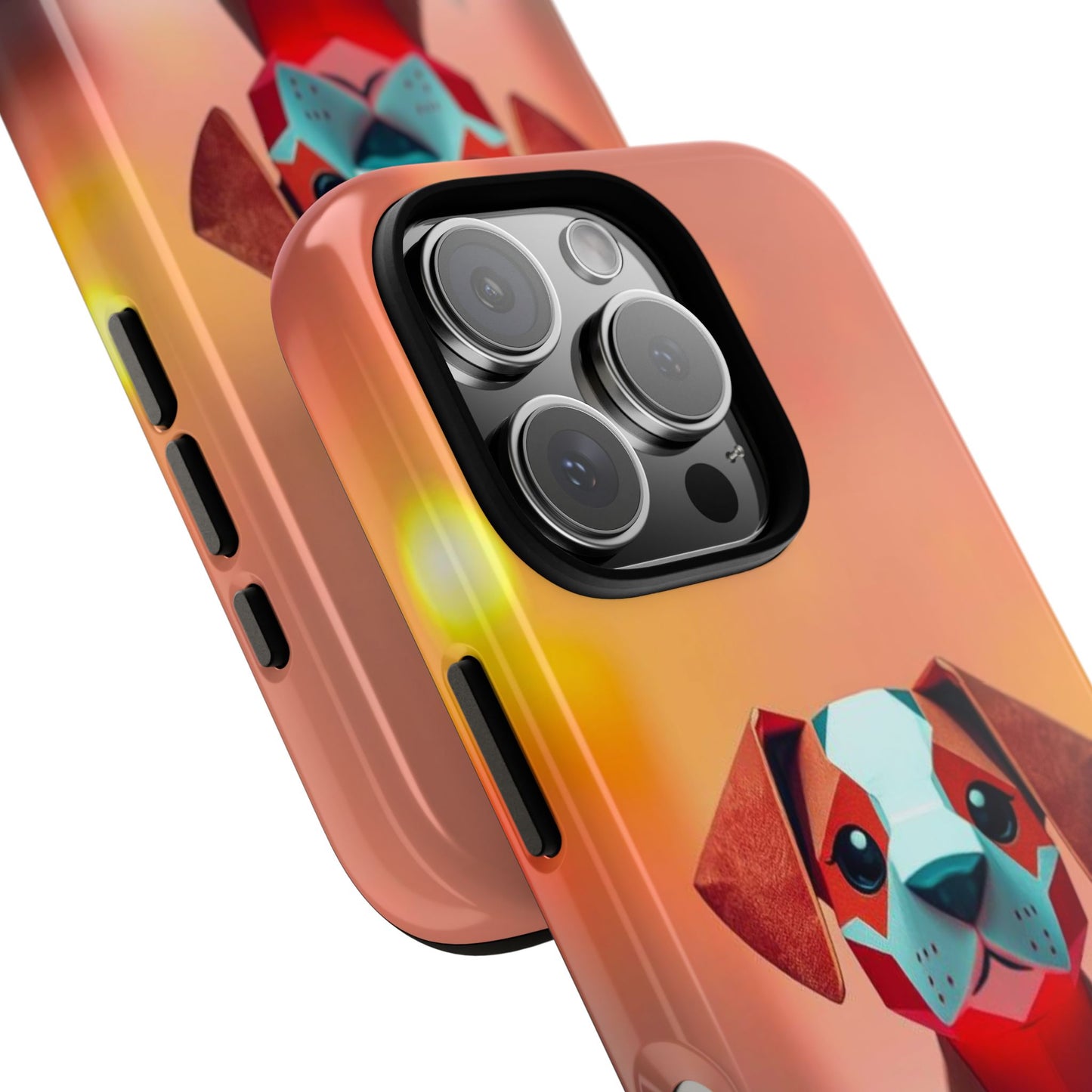 Origami Dog Design Phone Case
