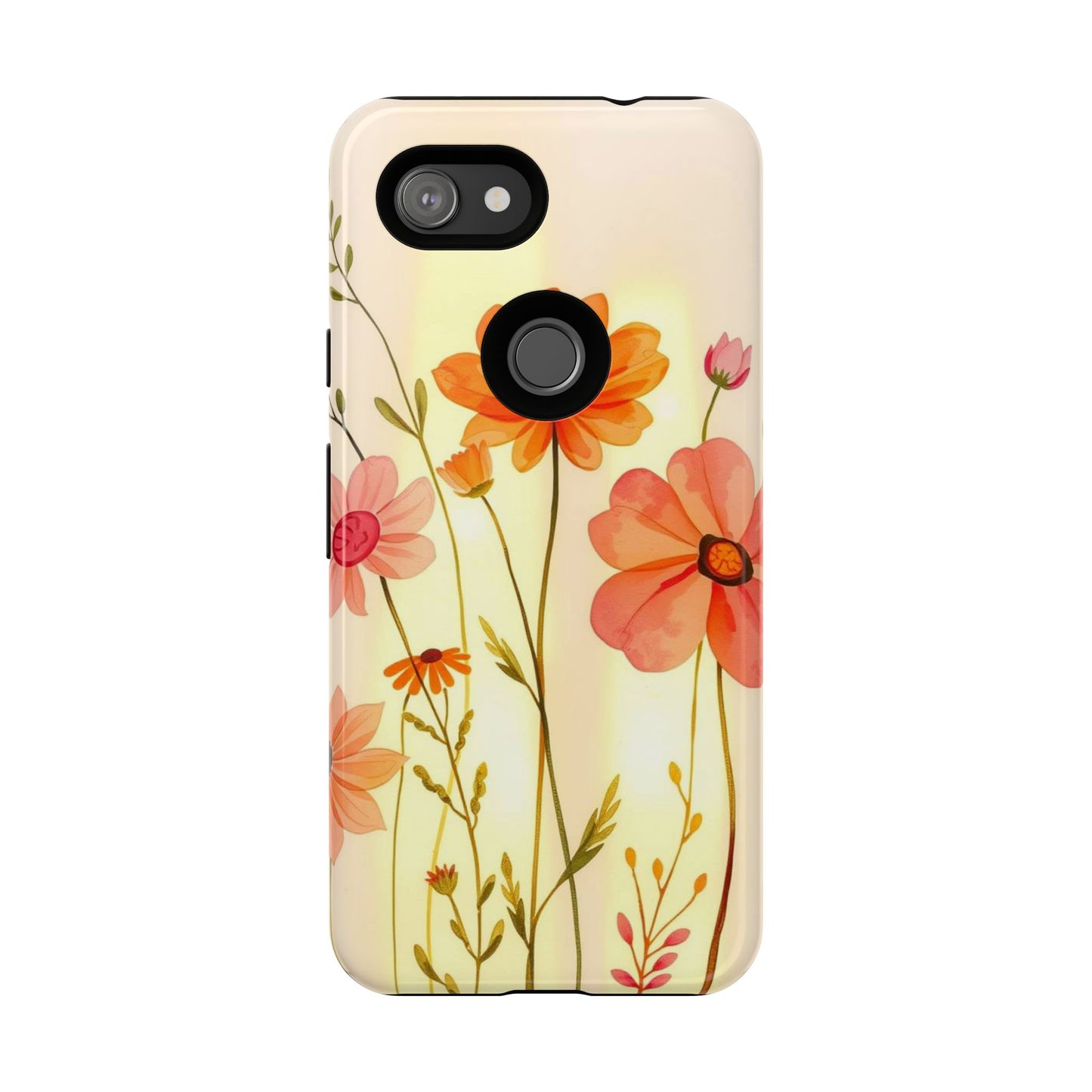 Watercolour Bunch of Wildflowers Design Phone Case