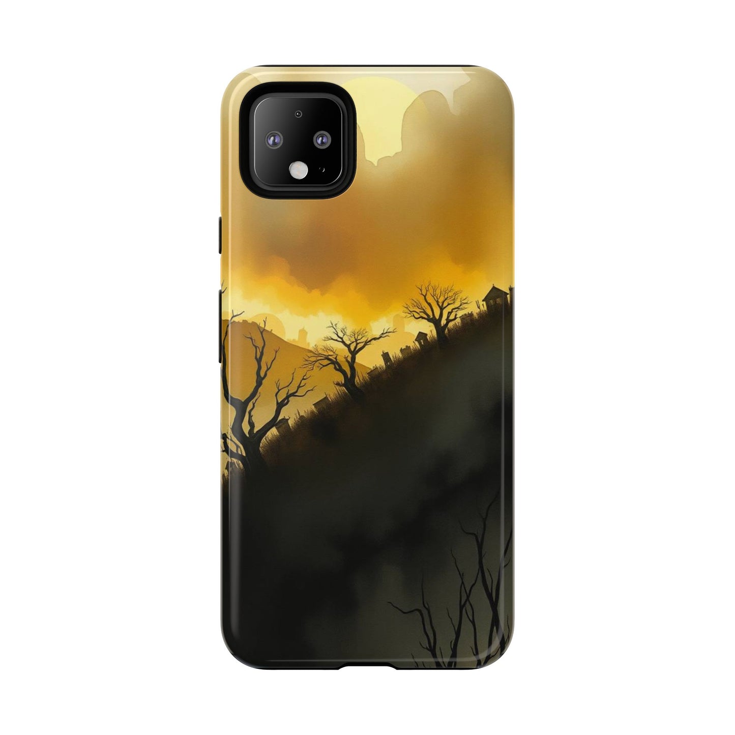 Eerie Graveyard Watercolour Design Phone Case