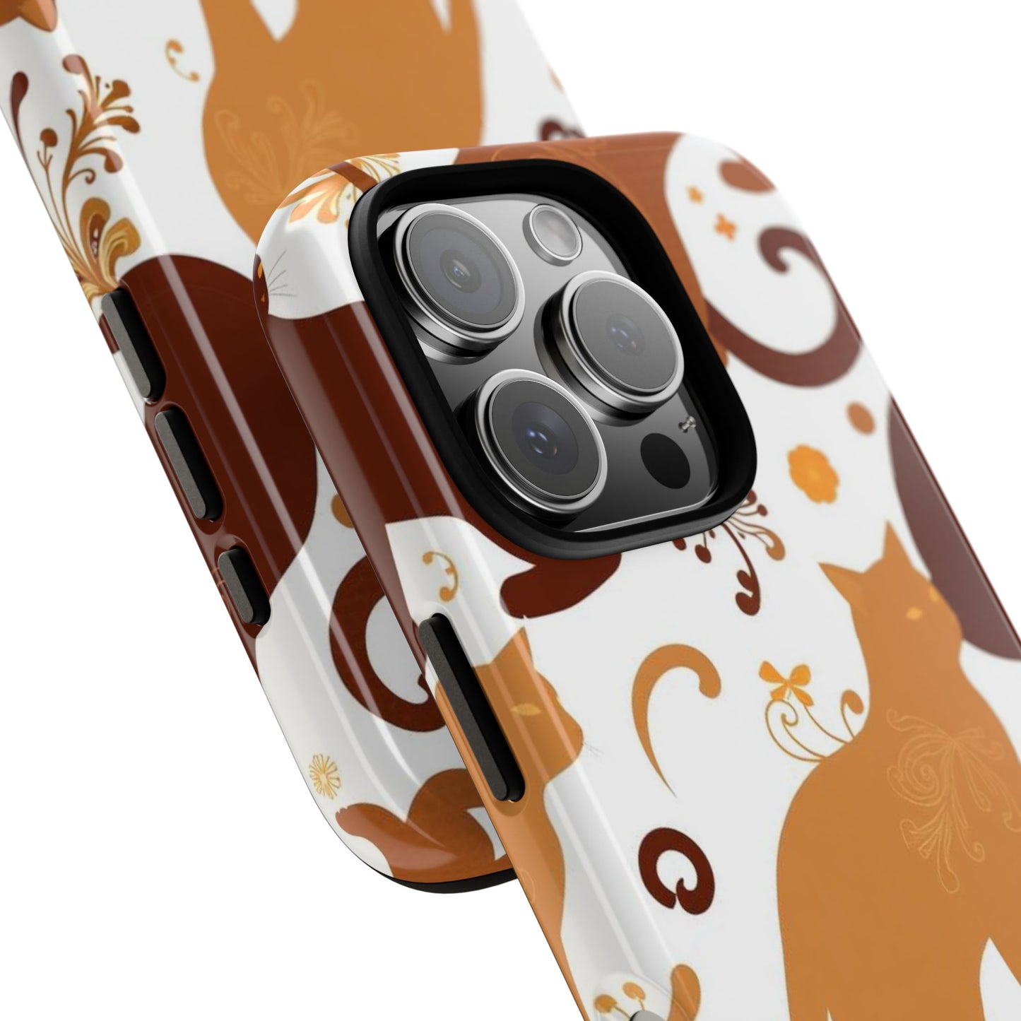Abstract Cat Pattern Phone Case