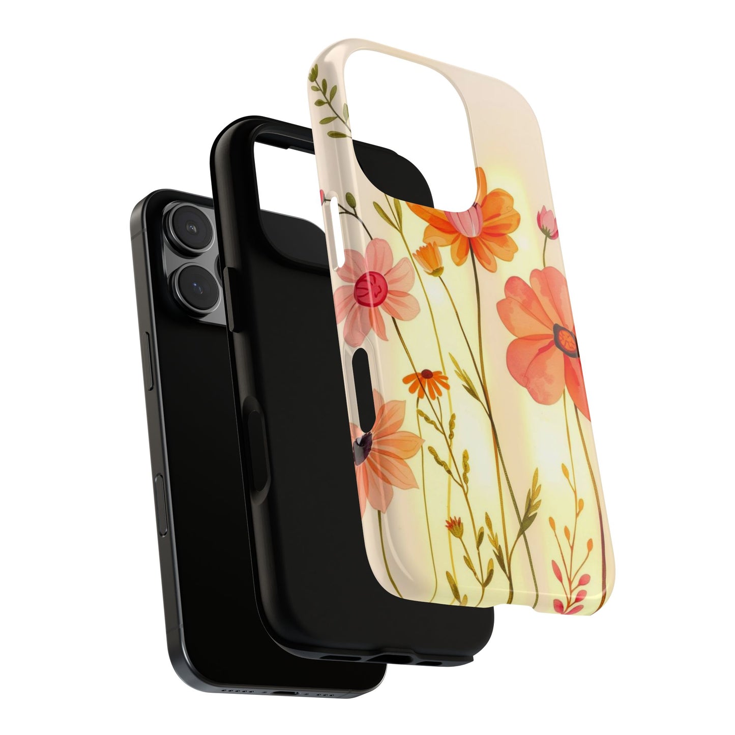 Watercolour Bunch of Wildflowers Design Phone Case