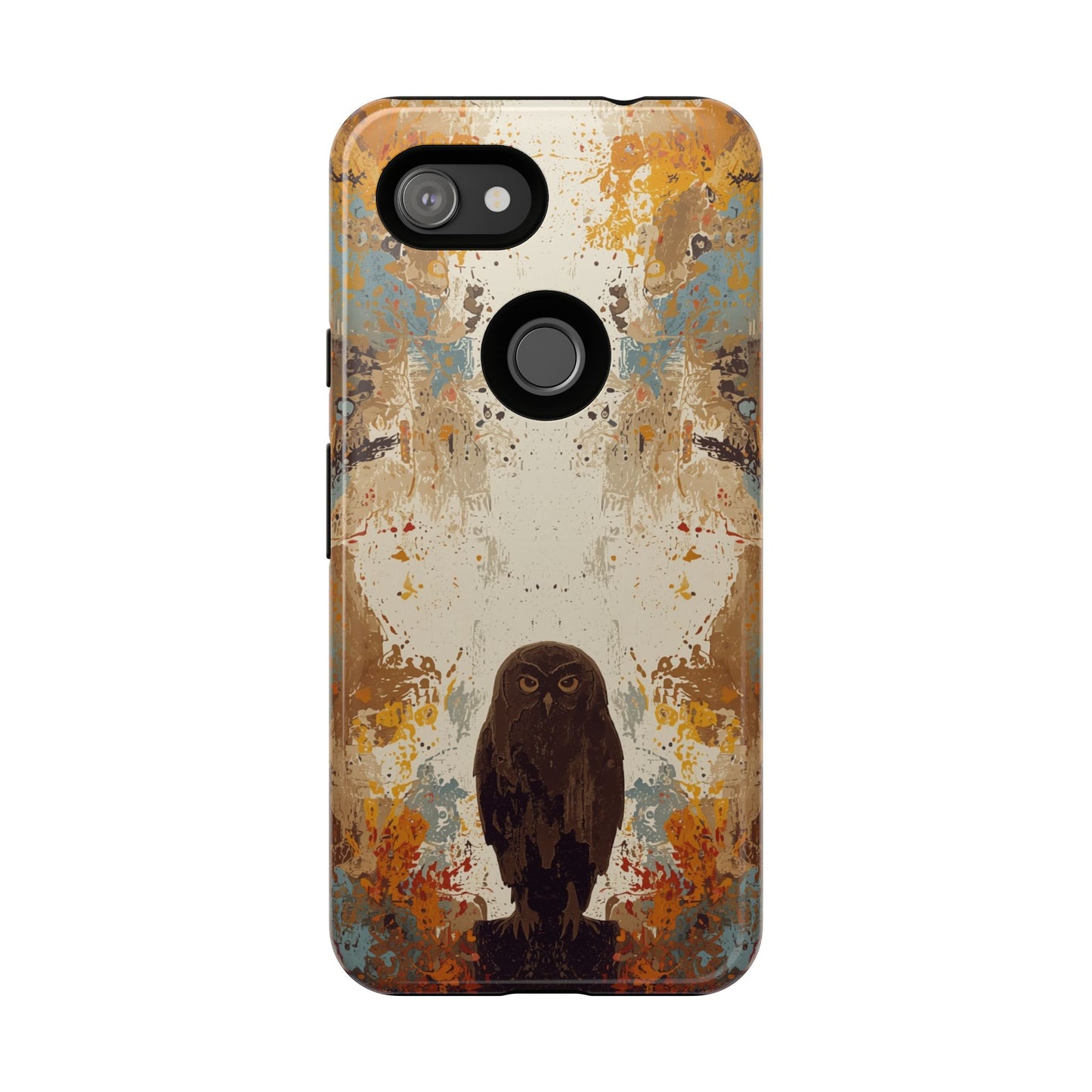 Abstract Owl Design Phone Case