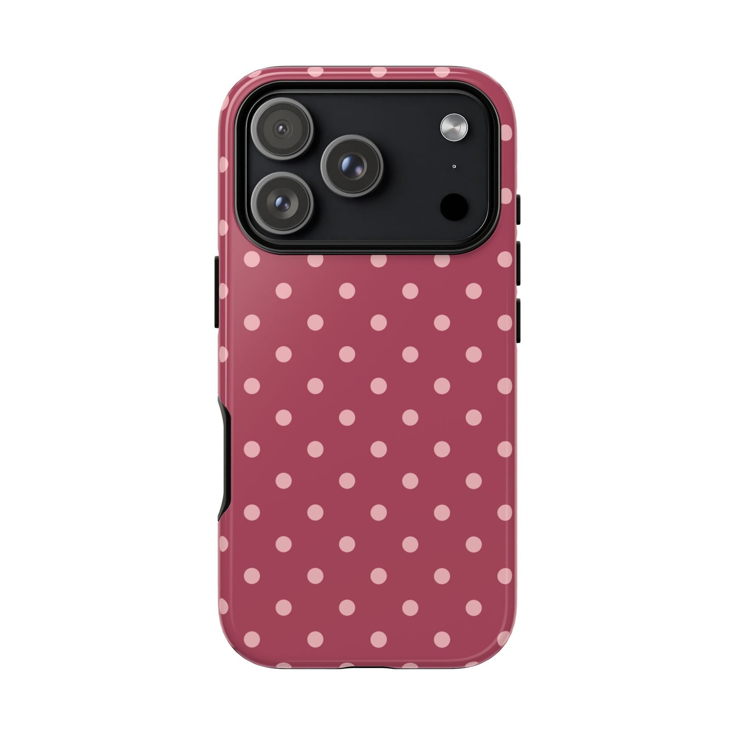 iPhone 17 Pro / Glossy Phone Case - ’Pink Dot Pattern’ Phone Case
