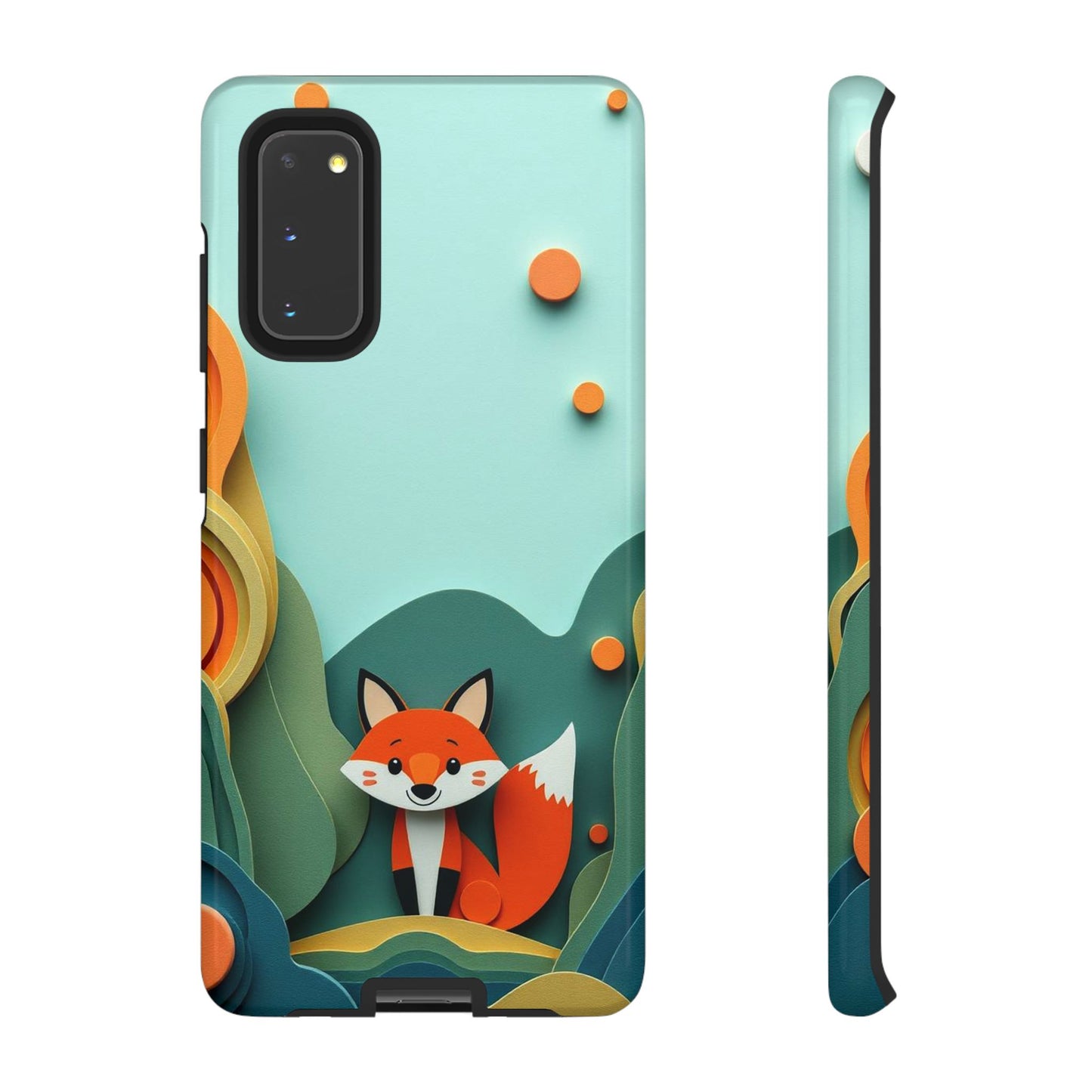Papier-mâché Fox Design Phone Case
