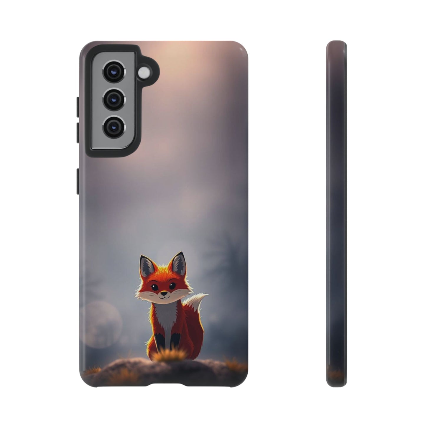 Cute Gothic Fox Design Phone Case