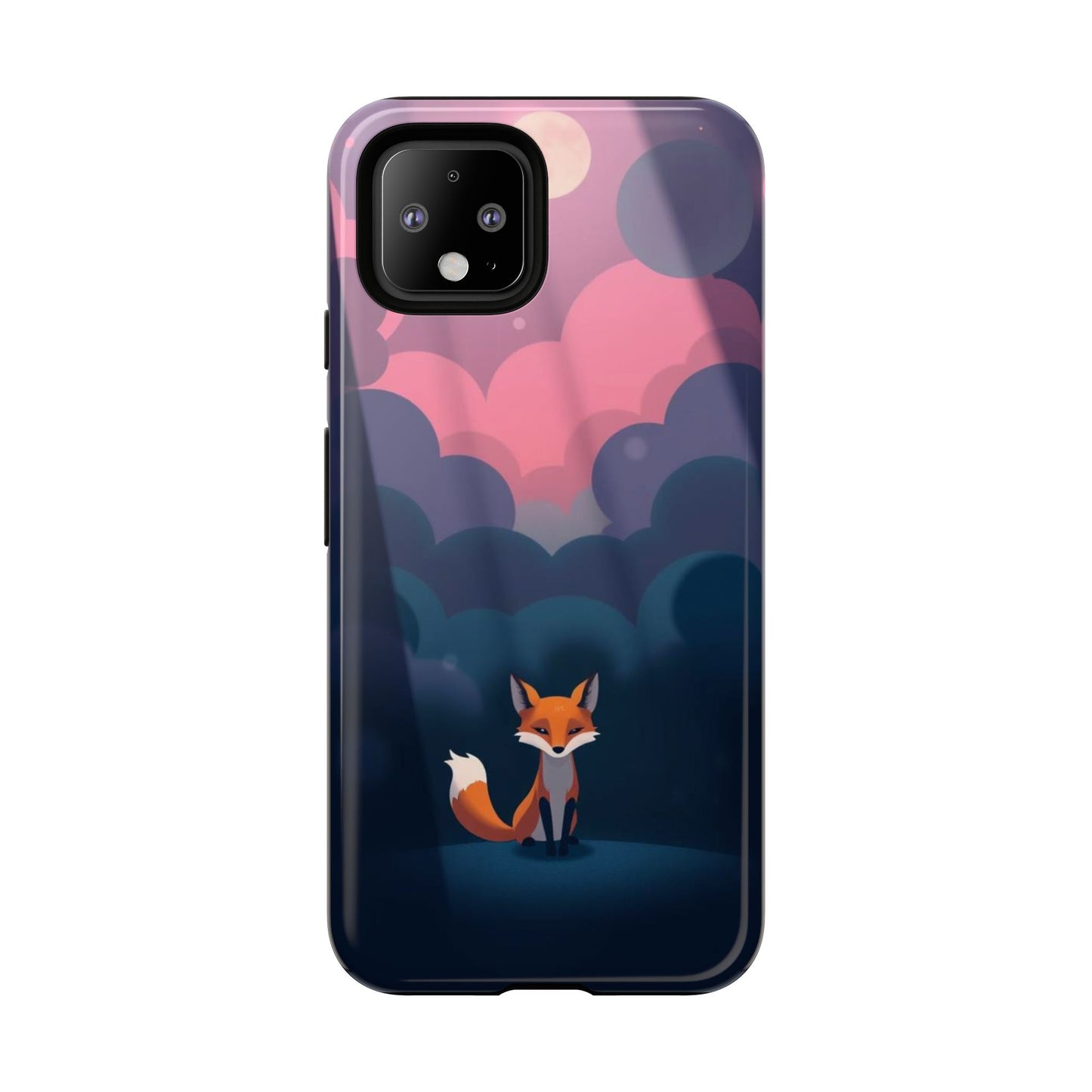 Moody Pop Art Fox Design Phone Case