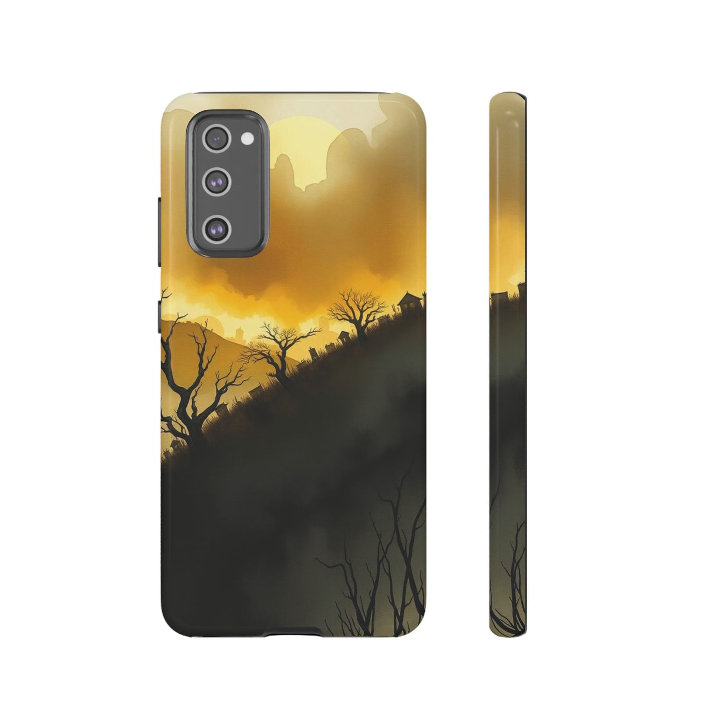 Eerie Graveyard Watercolour Design Phone Case