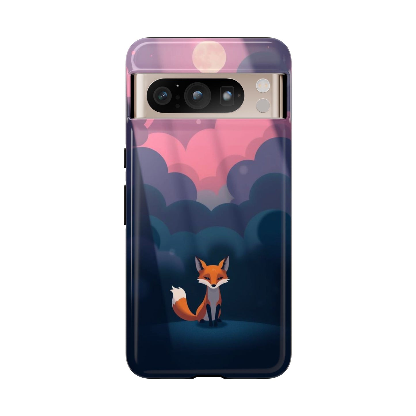 Moody Pop Art Fox Design Phone Case