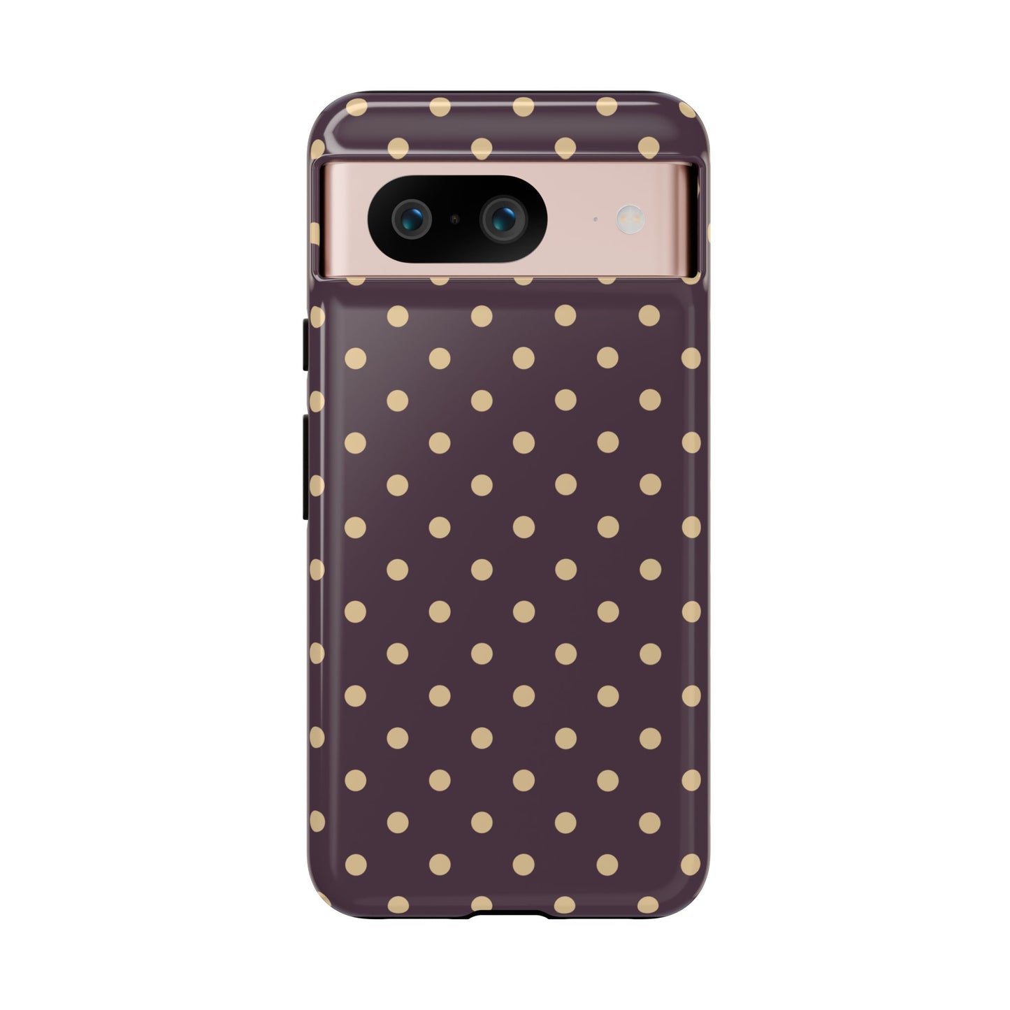 Purple with Yellow Dot Pattern Phone Case