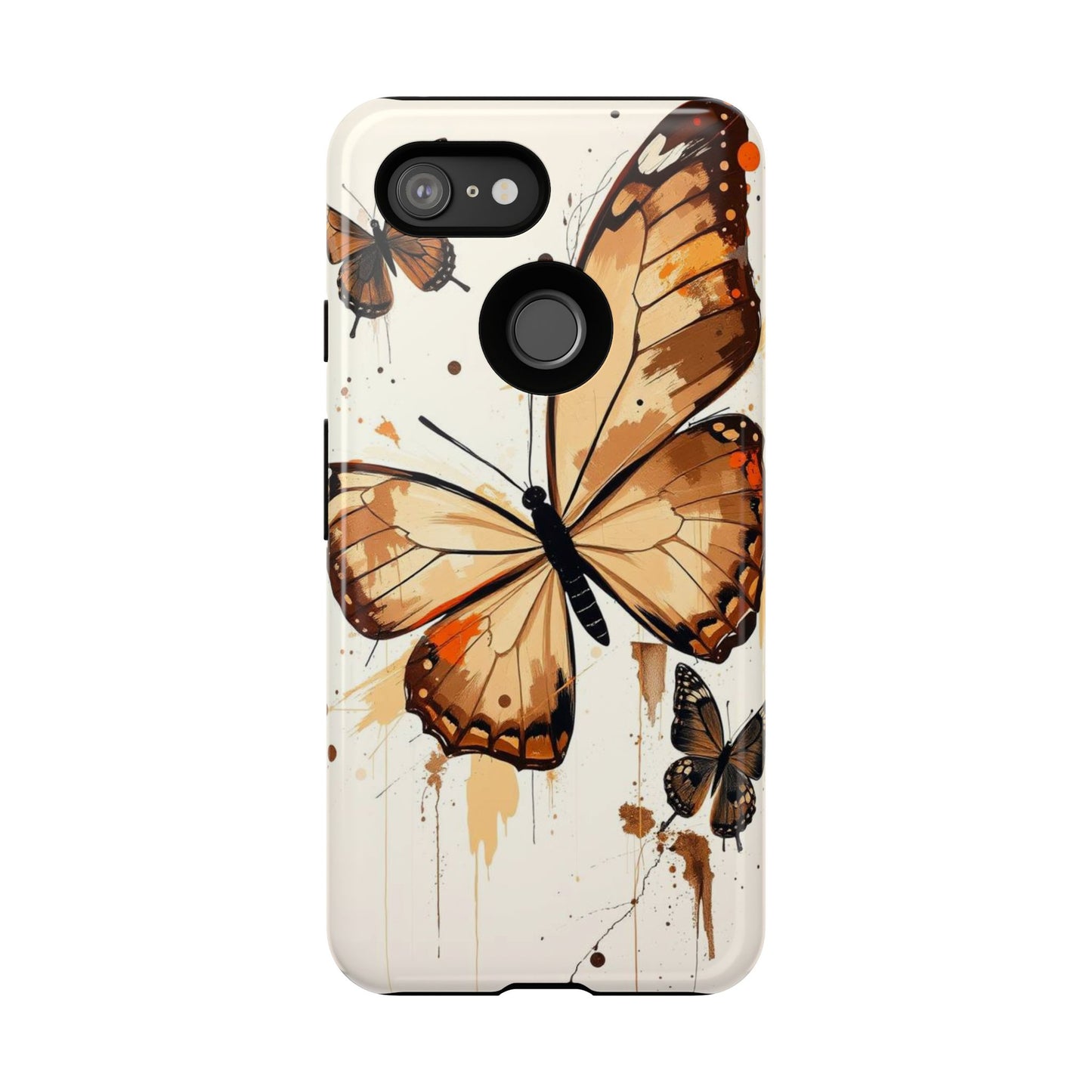 Acrylic Style Butterflies Design Phone Case