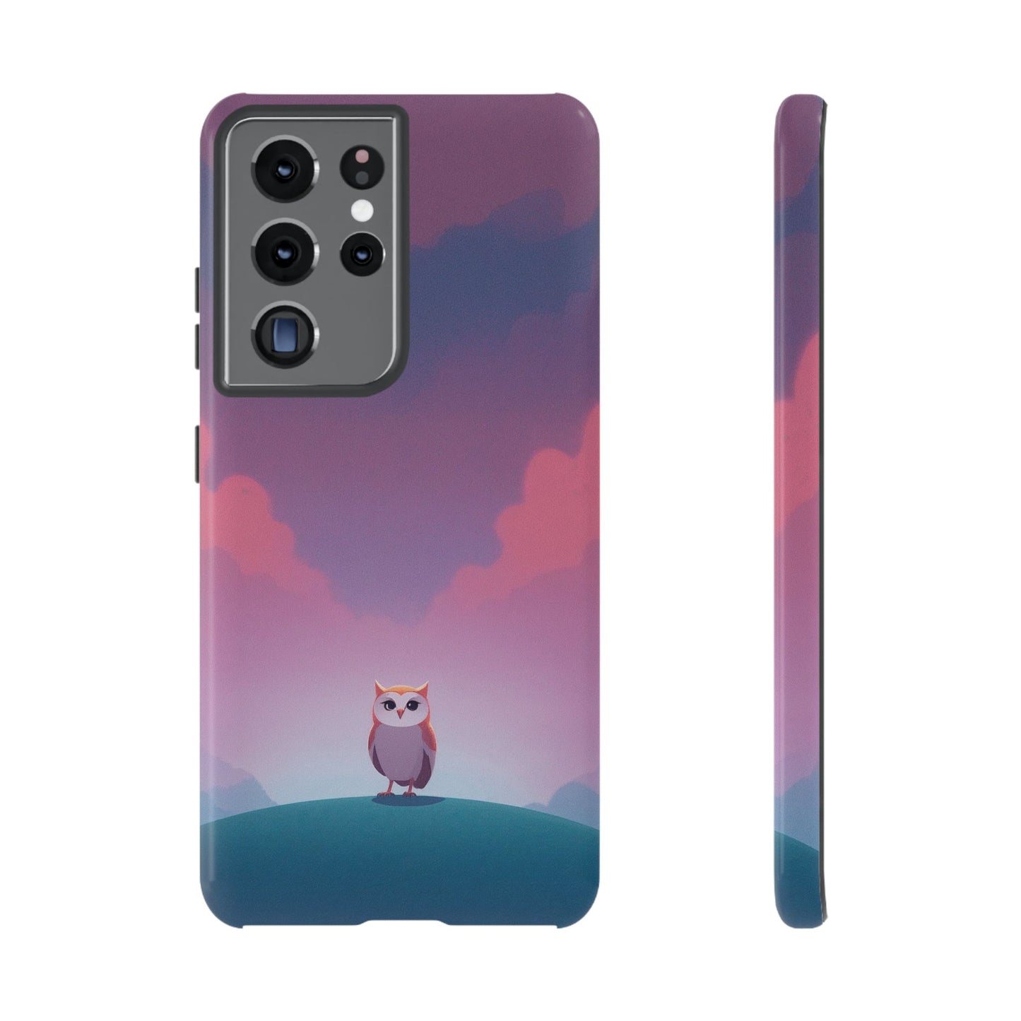 Watercolour Owl & Cloud Design Phone Case