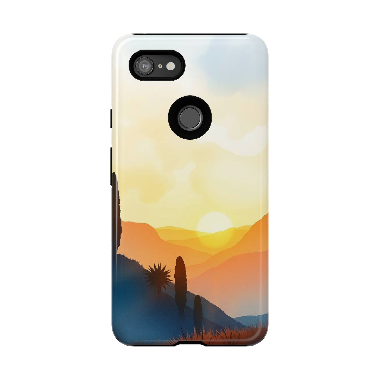 Watercolour Sunset Design Phone Case