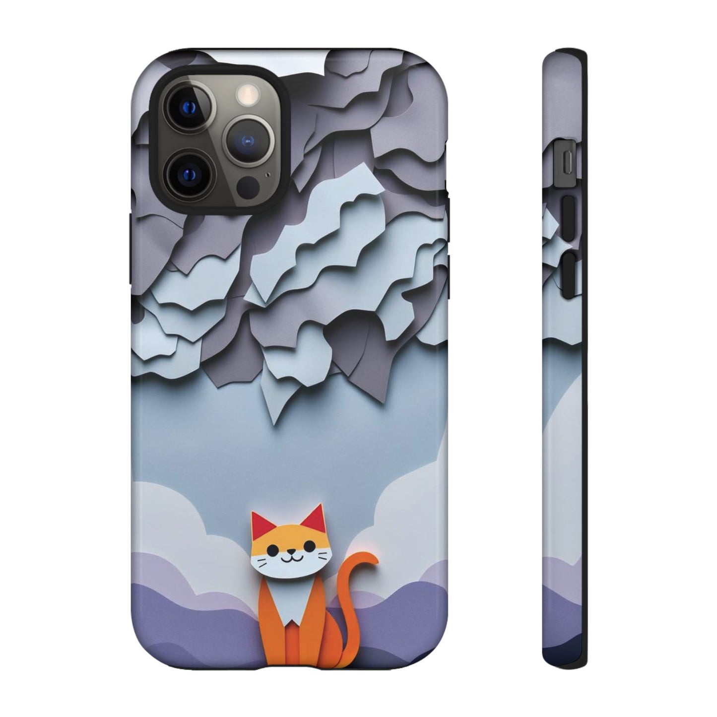 Papier-mâché Cat Design Phone Case