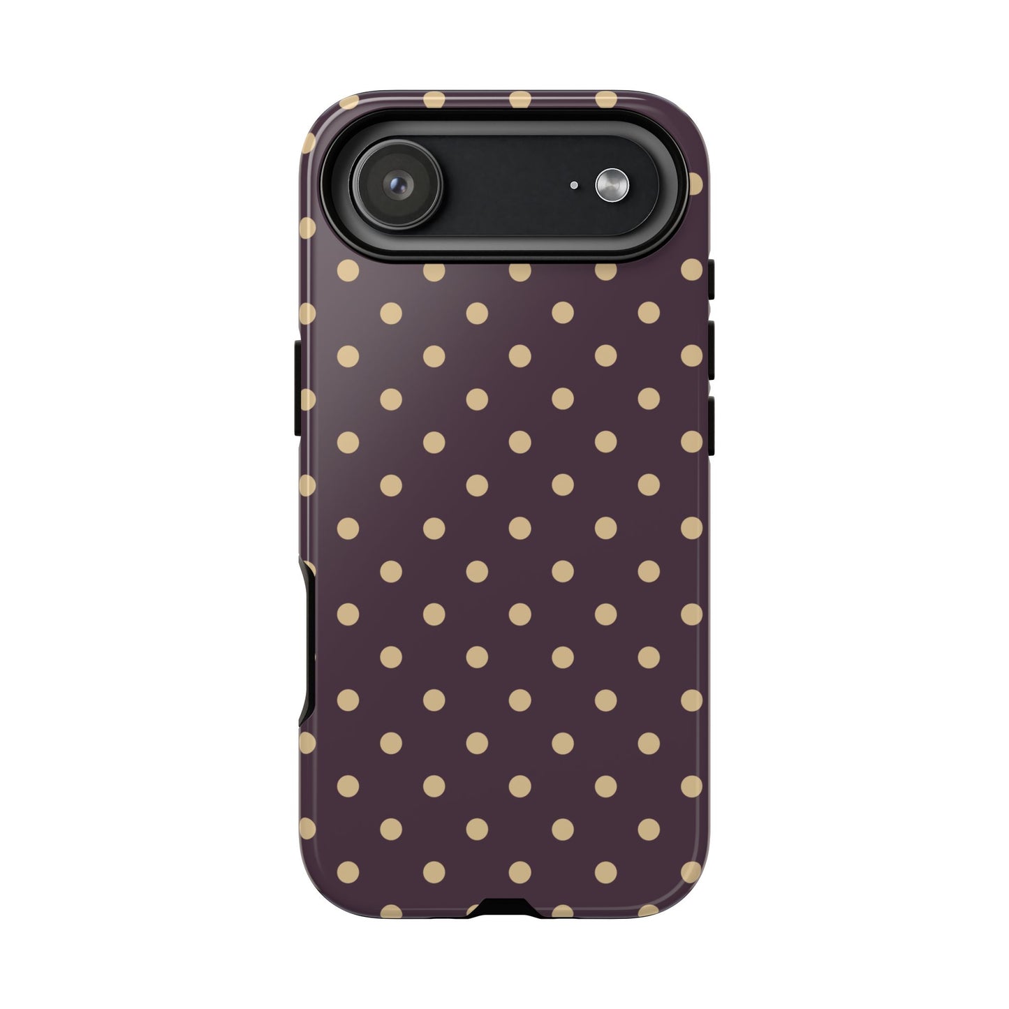 Purple with Yellow Dot Pattern Phone Case