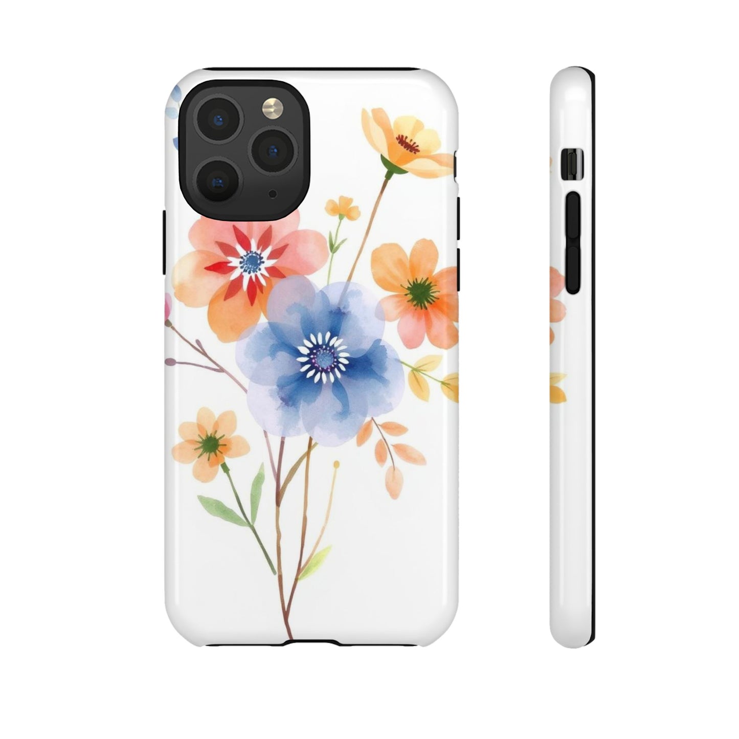 Boho Chic Watercolour Bouquet Pattern Phone Case