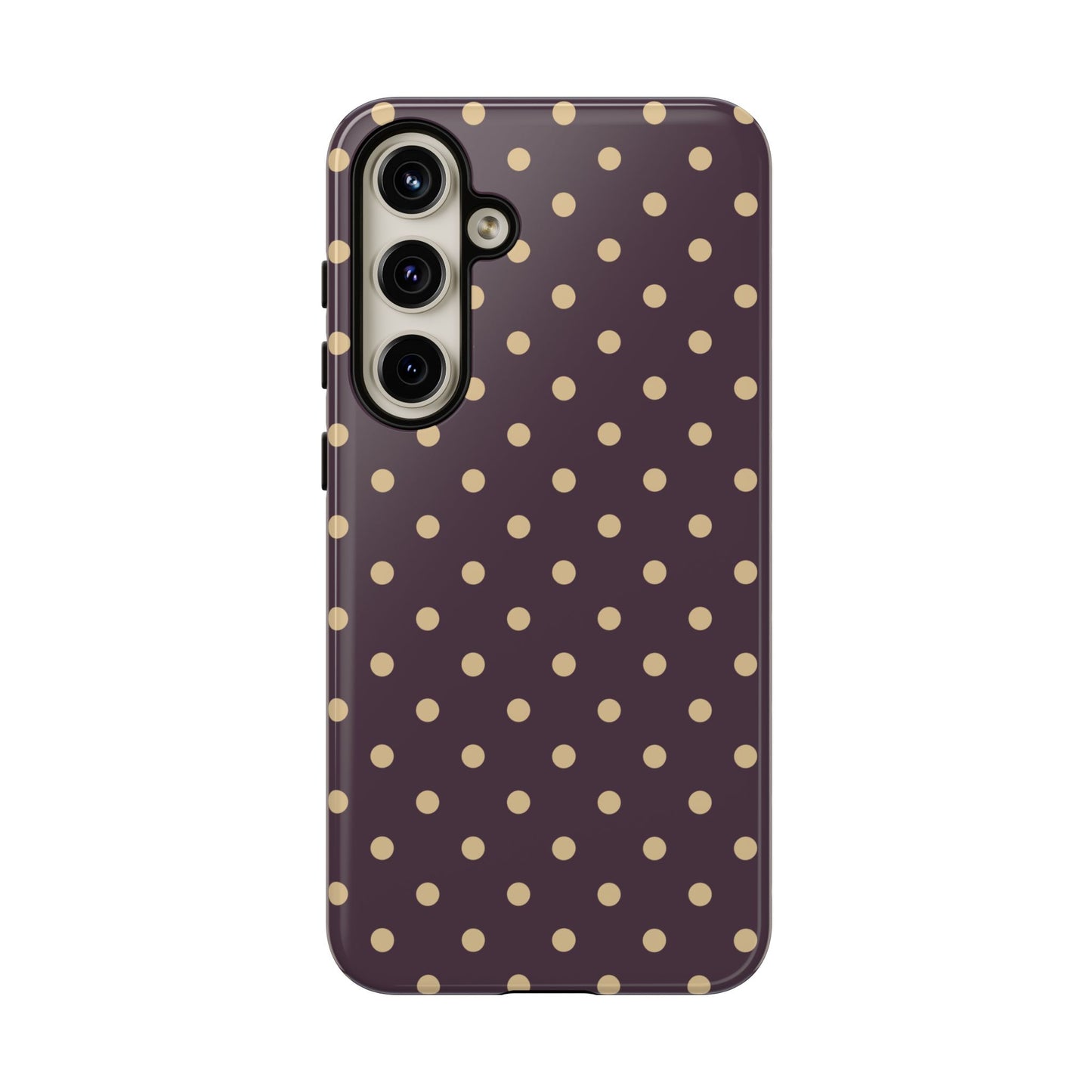 Purple with Yellow Dot Pattern Phone Case