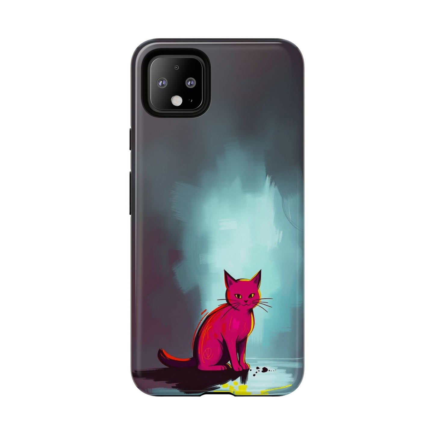 Pop Art Moody Cat Design Phone Case