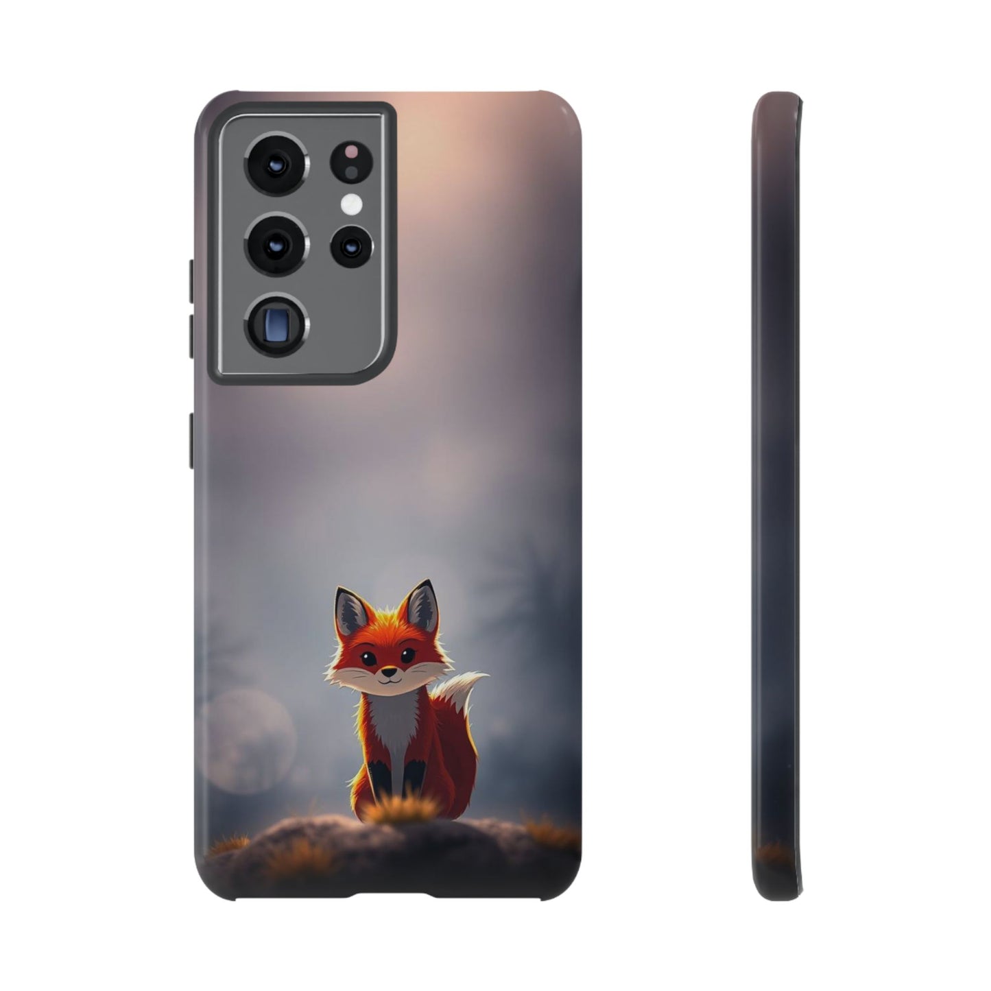 Cute Gothic Fox Design Phone Case