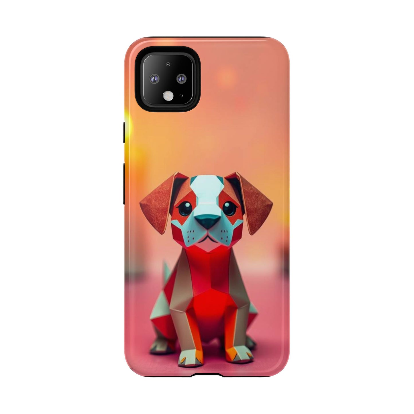Origami Dog Design Phone Case