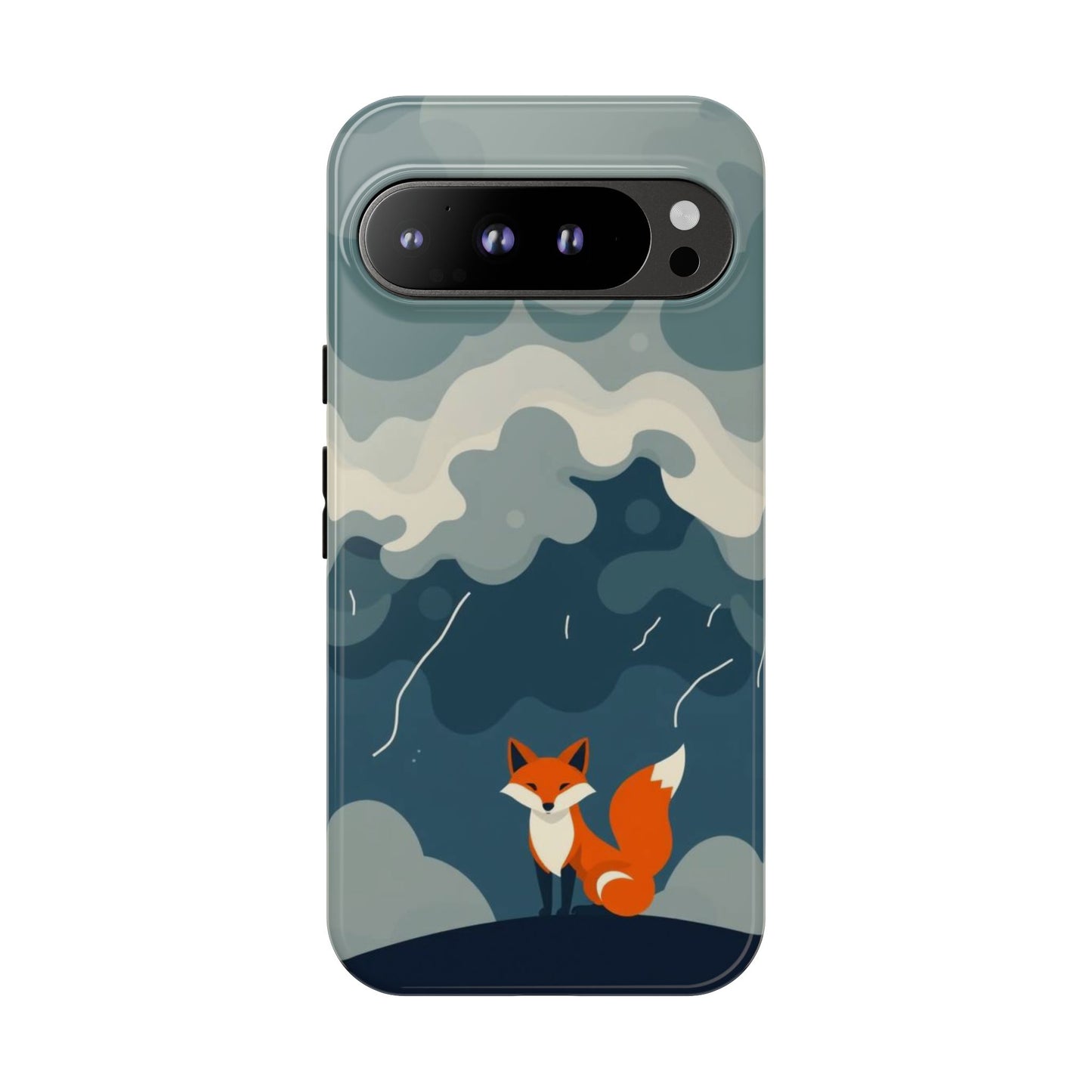 Stormy Fox Design Phone Case