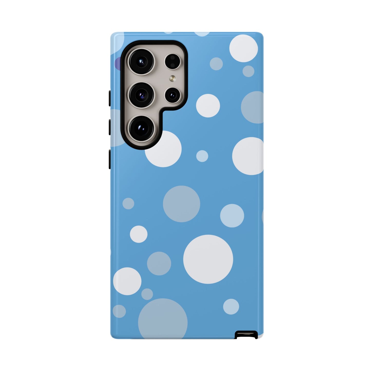 Phone Case - ’Bold Blue with White Dot Pattern’ Phone Case