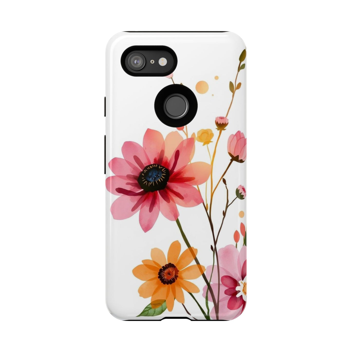 Watercolour Style Simple Wildflower Design Phone Case