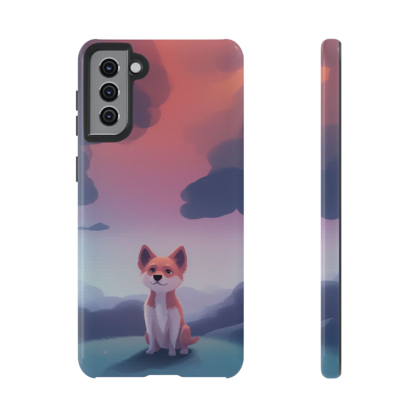 Cute Dog & Cloud Design Phone Case