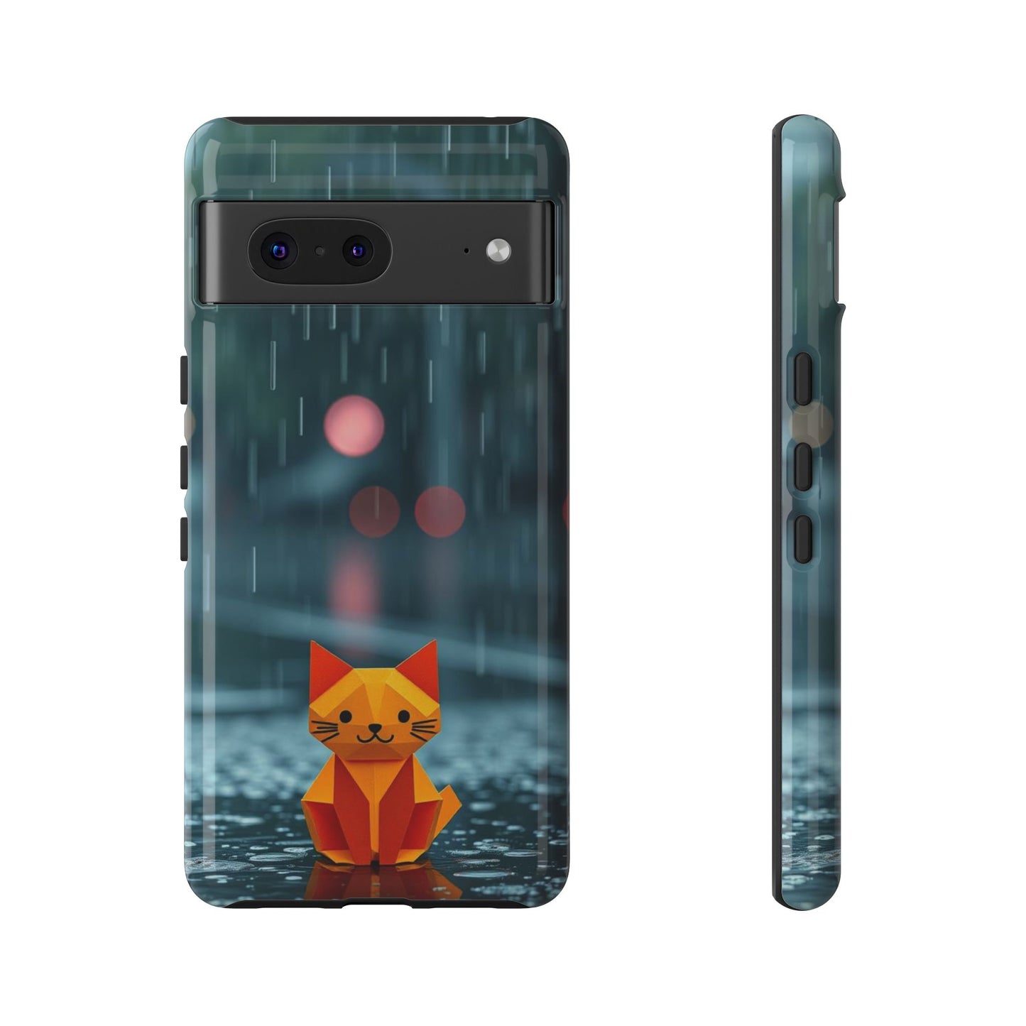 Origami 'Soggy Cat' Design Phone Case